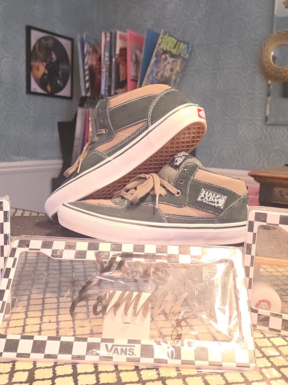 Size 10.5 - Vans Skate Half Cab Scarab Military